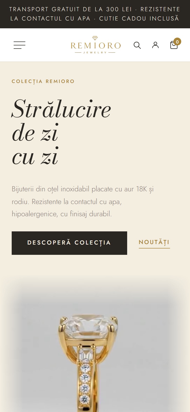 Remioro Jewelry pe telefon