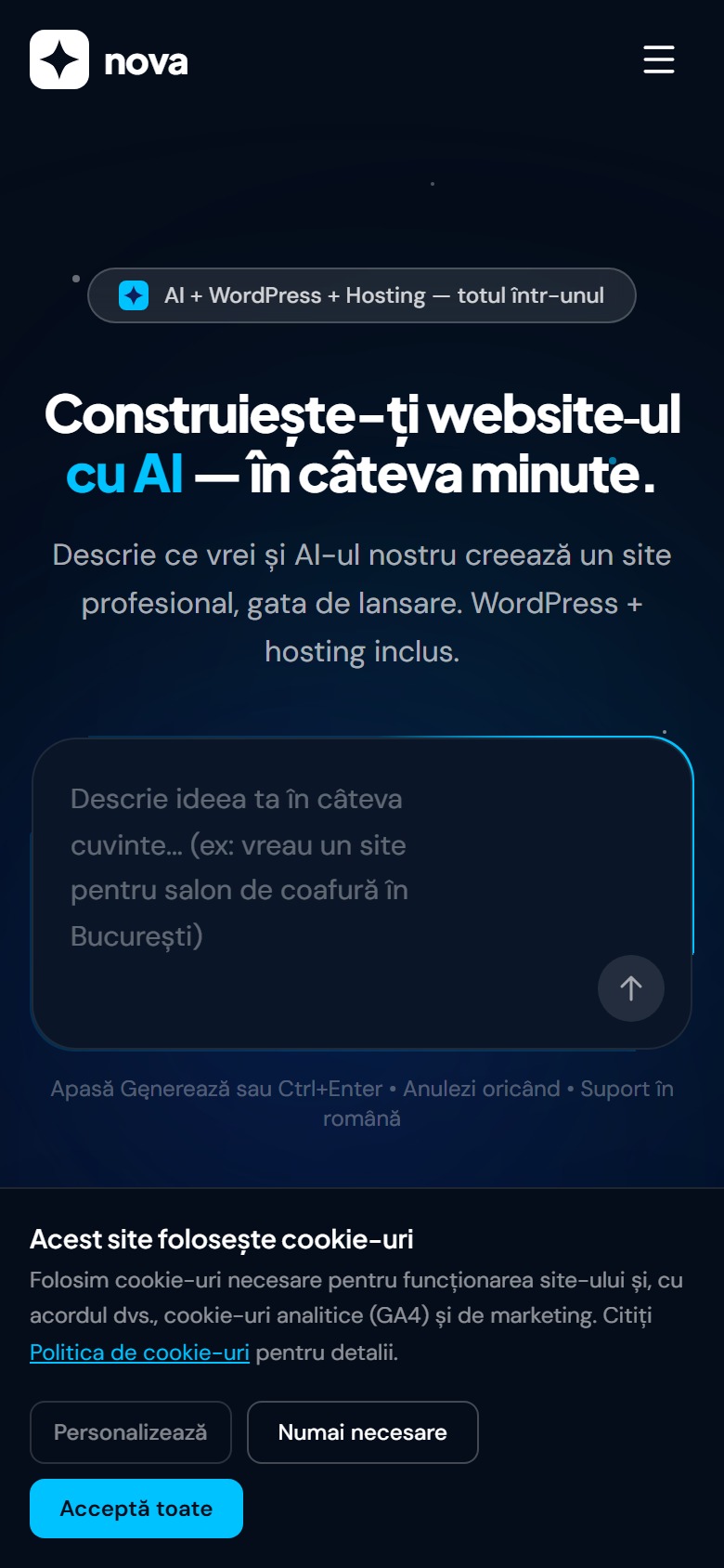 Nova pe telefon